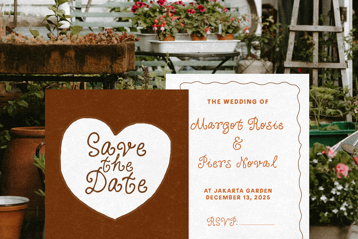Curly Blush Cute Curly Script, a Handwritten Font by Littlehand (Photo 4 of 9)