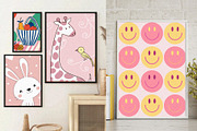 Blush Pink Wall Art Set, a Wallpaper Graphic by Helospace (Thumbnail 7 of 10)