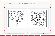 Valentine's Day Coloring Pages Bold, a Seasonal Illustration by Akrinity Digital (Thumbnail 6 of 8)