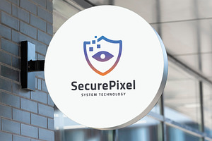 Digital Shield with Eye Logo, a Branding & Logo Template by Design_Planet