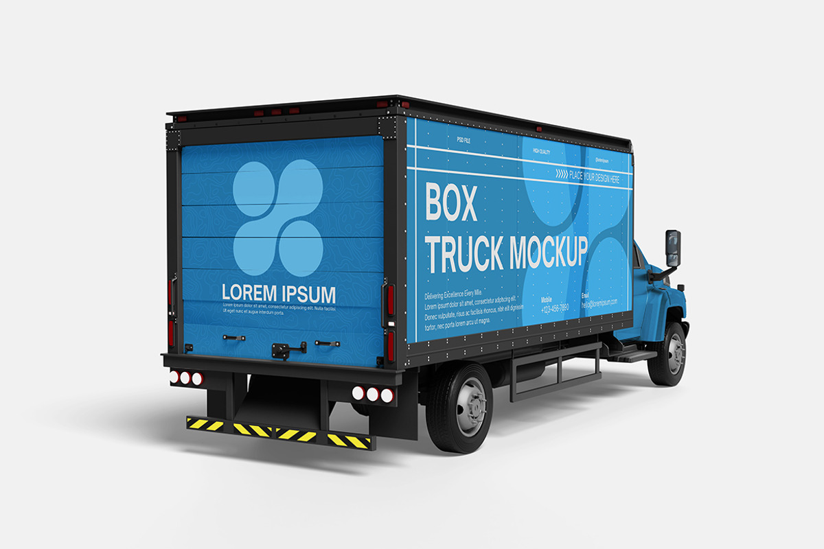 Box Truck Mockup, a Product Mockup by MrLetters (Photo 4 of 5)