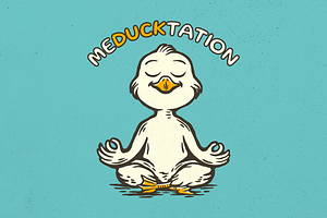 Meducktation, an Animal Illustration by Mangustudio