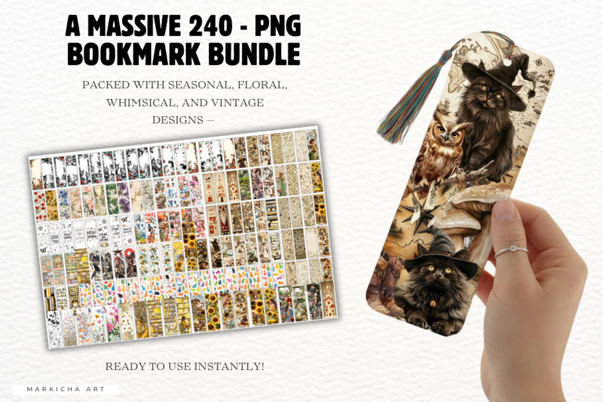 Bookmarks Png Huge Bundle, an Illustration by Markicha Art (Photo 14 of 24)