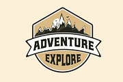 Vintage-Adventure-Badges, a Branding & Logo Template by Ismael Hossain (Thumbnail 3 of 7)