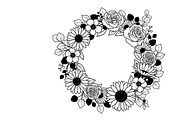 Elegant floral wreath silhouette, an Illustration by Amazin_art (Thumbnail 25 of 41)
