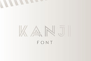 Kanji Font, a Font by Pedro Azedo (Thumbnail 1 of 7)
