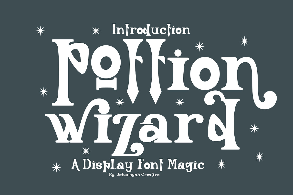 Pottion Wizard, a Sans Serif Font by Bramcreative (Photo 1 of 10)