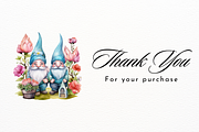 Watercolor Cute Gothic Garden Gnomes, a Person Illustration by New-School-Wave (Thumbnail 5 of 5)