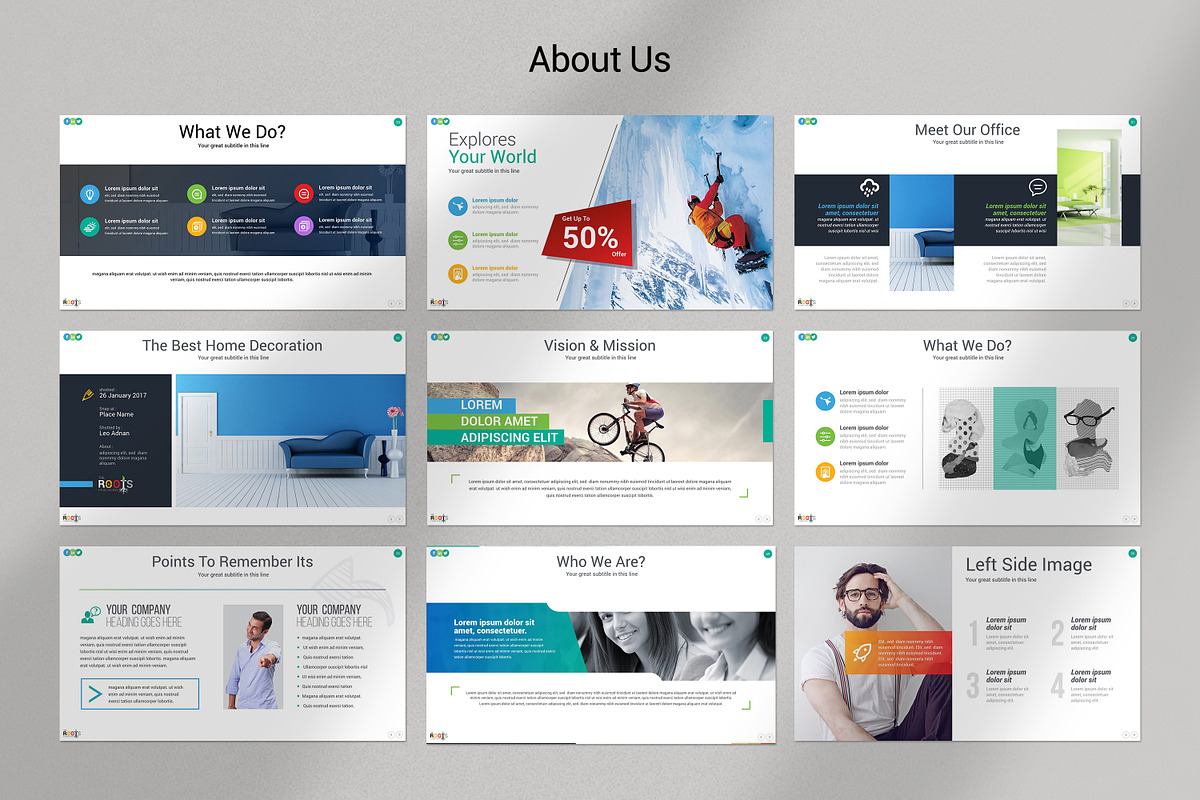 Roots Presentation Template, a Presentation Template by PixWork (Photo 5 of 51)