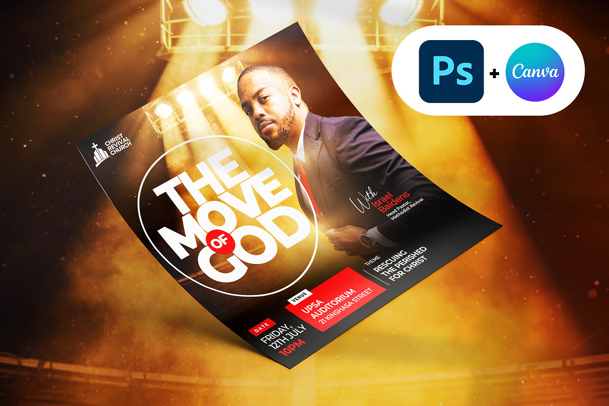 Maximal Square Church Event Flyer, a Social Media Template by Vintage Impressions (Photo 2 of 6)
