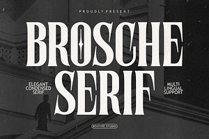 Brosche Serif - Elegant Condensed