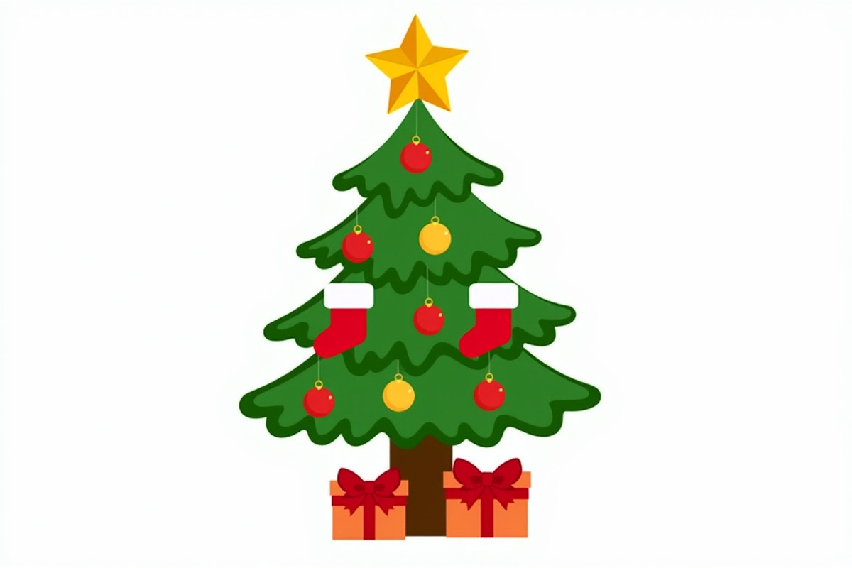 Cute Cartoon Xmas Trees, an Illustration by balal (Photo 6 of 11)