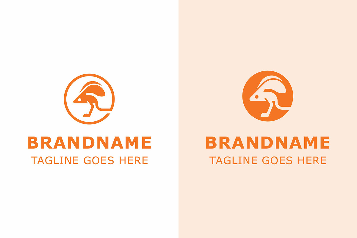 Jerboa Modern Simple Logo Set, a Branding & Logo Template by Pray Art Design Studio (Photo 1 of 2)