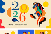 2026 Year of the horse., an Animal Illustration by MoleskoStudio (Thumbnail 5 of 13)