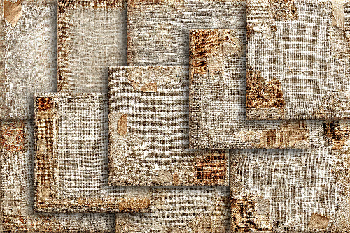 Old Burlap Linen Wabi Sabi Textures, a Texture Graphic by Area (Photo 3 of 18)