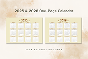 2025 CALENDAR CANVA TEMPLATE, a Stationery Template by The Little Lily Studio (Thumbnail 2 of 5)
