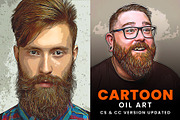 70% SALE! Cartoon Oil Art Painting, an Action Add-On by U_Design (Thumbnail 2 of 9)