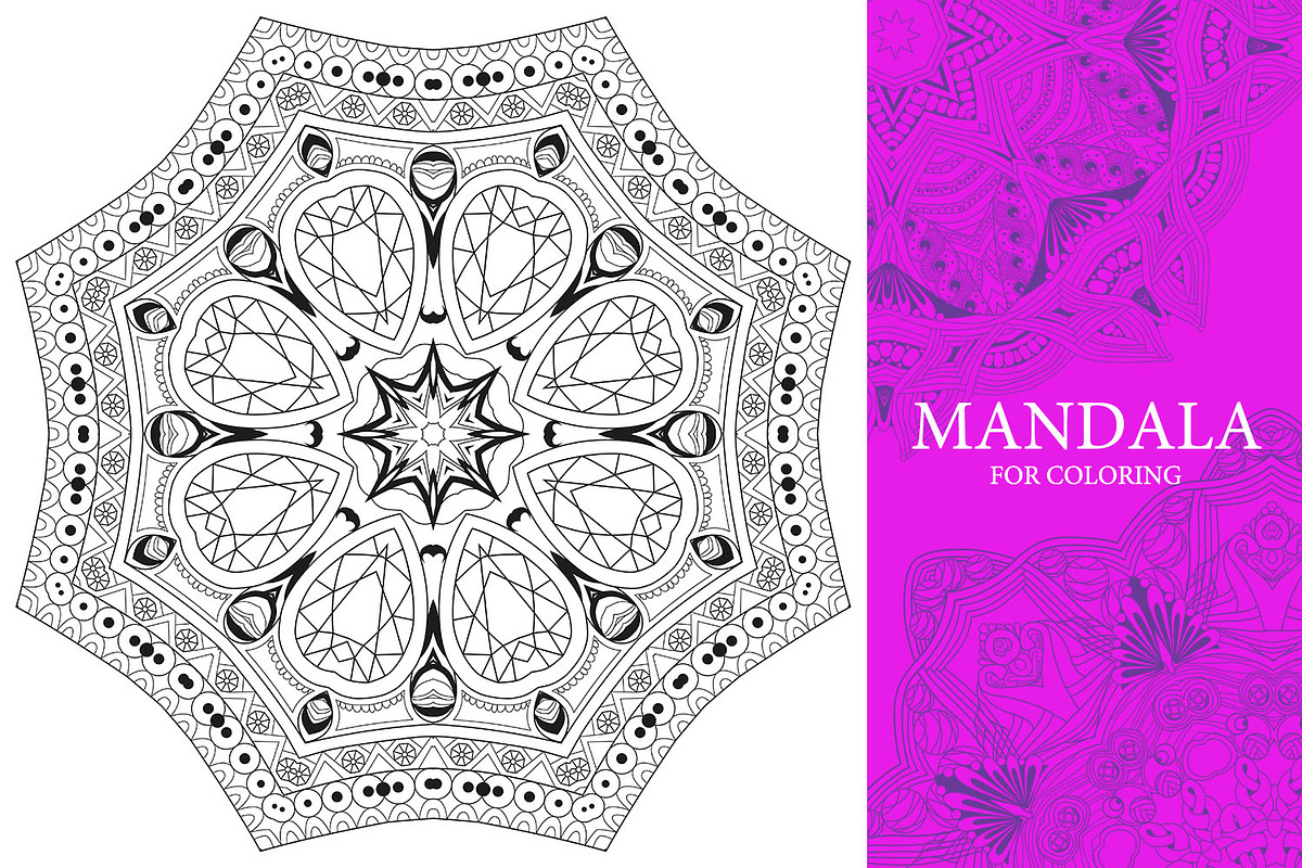 Mandalas for coloring 14, an Object Graphic by Watercolor fantasy (Photo 3 of 9)