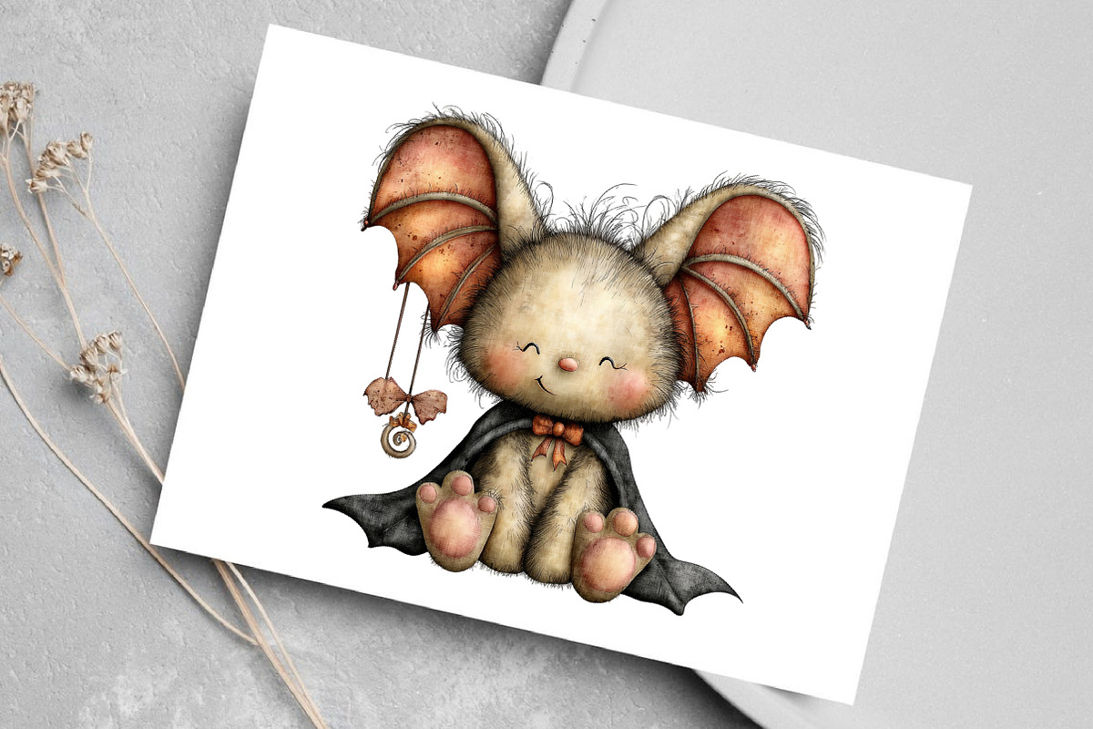Whimsical Halloween Clipart, an Illustration by Canvas Craft (Photo 7 of 8)