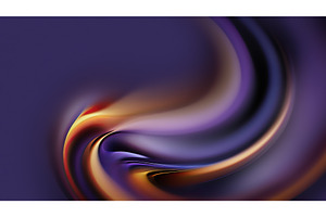 Vivid Swirls of Color Create an, an Illustration by BazziBa♥