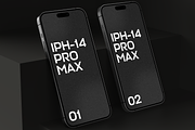 iPhone 14 Pro Max Mockup 02, an iPhone Mockup by 360 Mockups (Thumbnail 1 of 2)