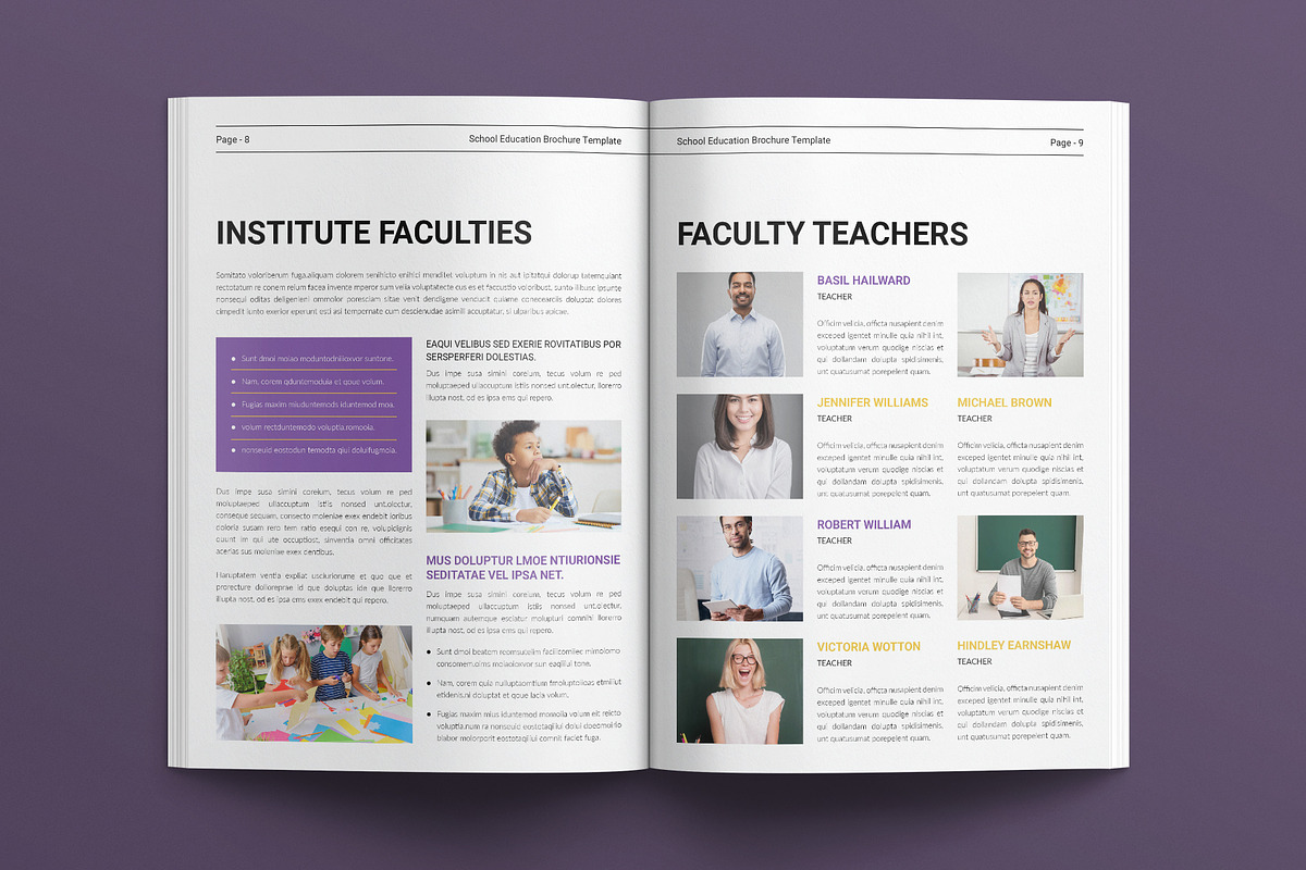 School Education Brochure Template, a Brochure Template by E-Type (Photo 4 of 8)