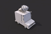 Low Poly Ice Cream Car, a Cars & Vehicle 3D Model by CreativeeArt (Thumbnail 6 of 8)