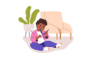 Kids in danger set. Safety concept, a Person Illustration by Good Studio (Thumbnail 6 of 12)