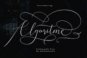 Algoritme, a Script Font by Sulthan Studio (Thumbnail 1 of 8)