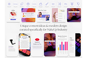300 Color MakeUp Social Media BUNDLE, a Social Media Template by PatternLab. (Thumbnail 6 of 9)