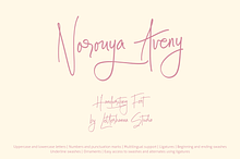 Norouya Aveny Handwritten Font