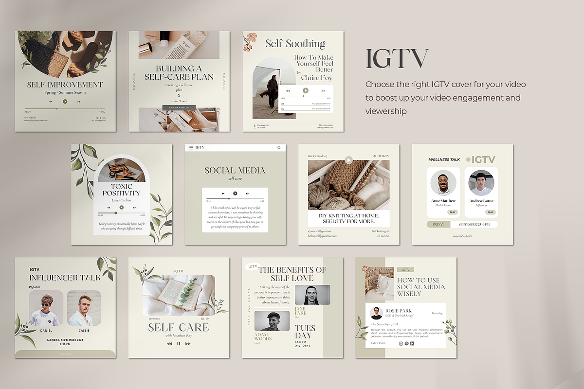 Instagram for Coach Botanical, a Social Media Template by Analogi Studio (Photo 14 of 30)