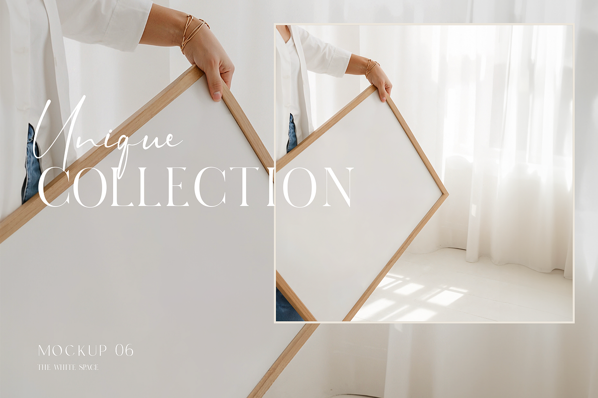 Frame Mockup Bundle - Wood Frame, a Household Mockup by The White Space Co. (Photo 6 of 7)