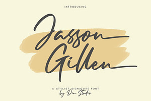 Jasson Gillen-Handwritten Font