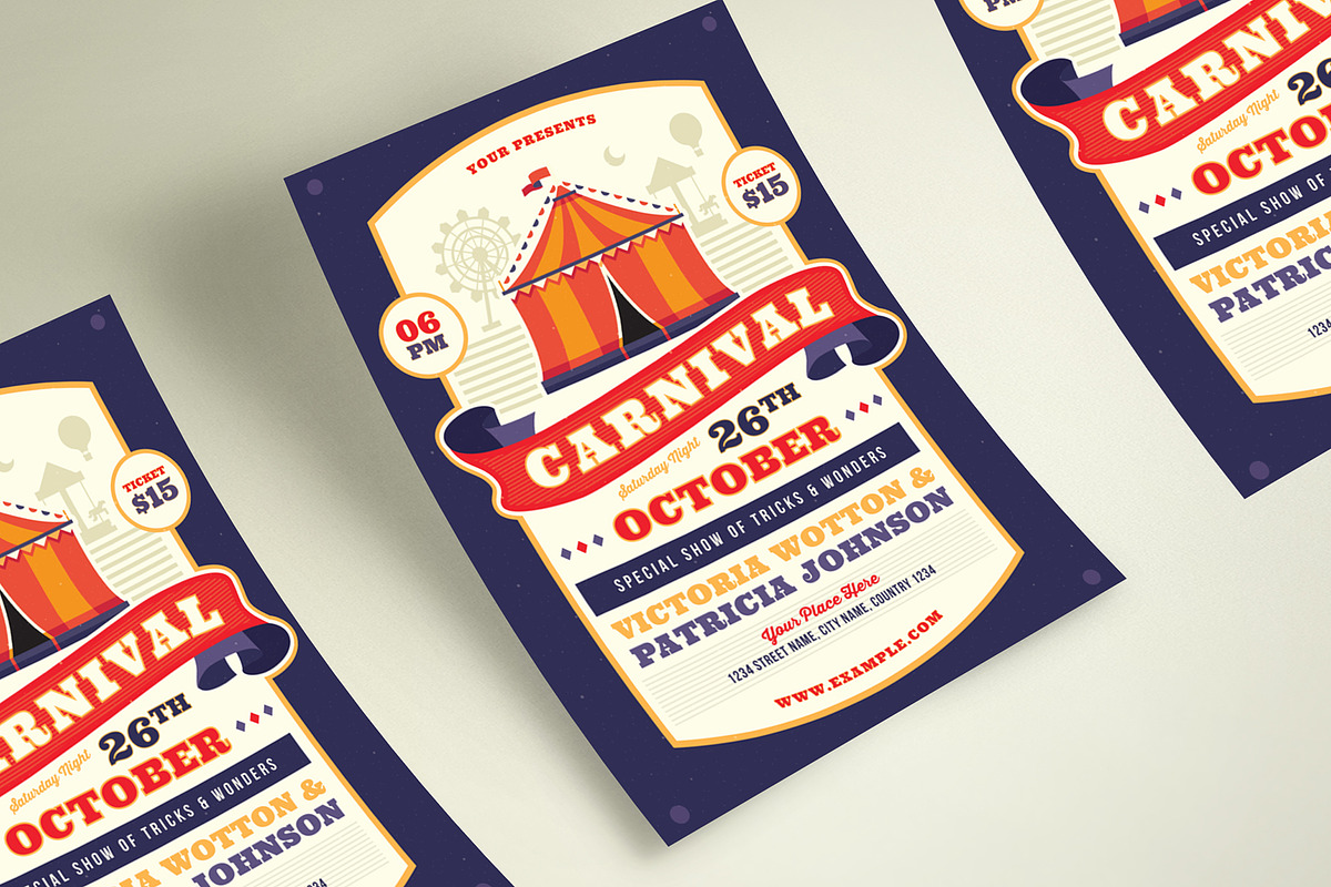 Carnival Flyer, a Flyer Template by VectorVactory (Photo 3 of 3)