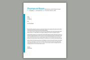 Simple Resume Package | Teal, Blue, a Resume Template by Scribbled Napkin Design (Thumbnail 4 of 4)