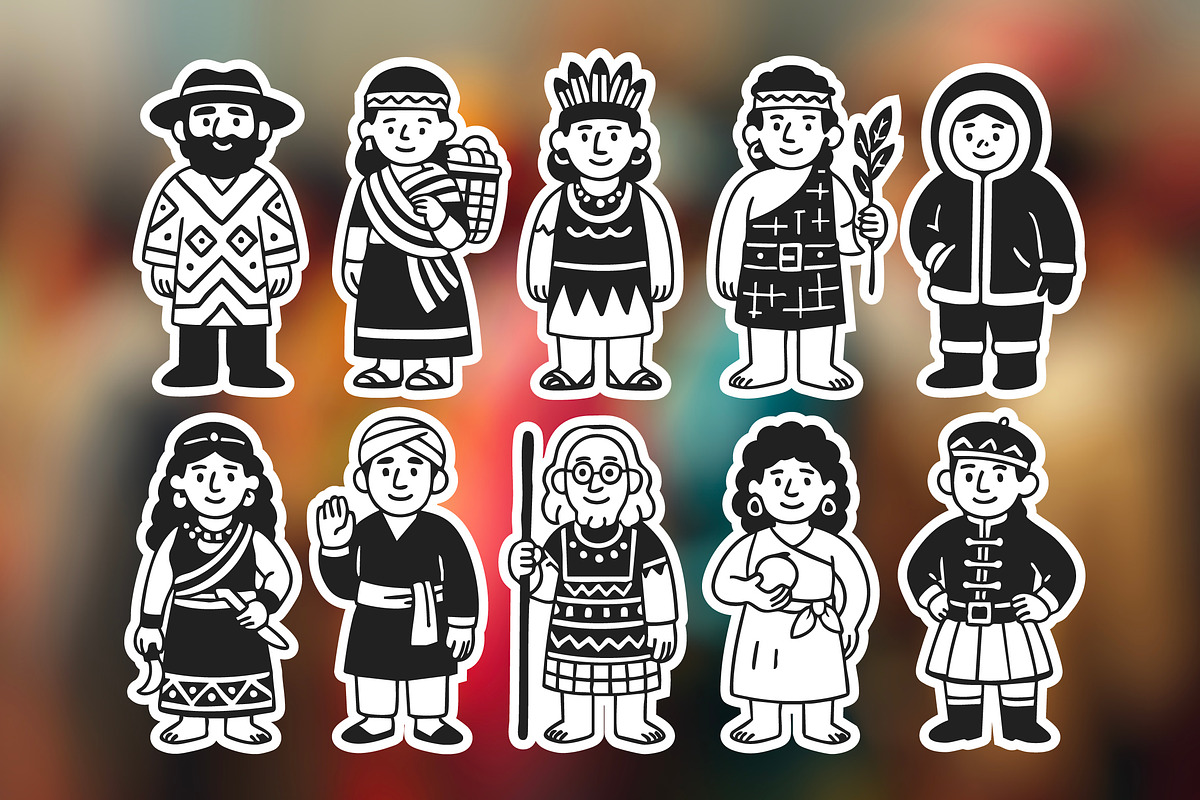 World’s Indigenous Peoples Graphics, a Person Illustration by Ckybe's Corner (Photo 8 of 10)