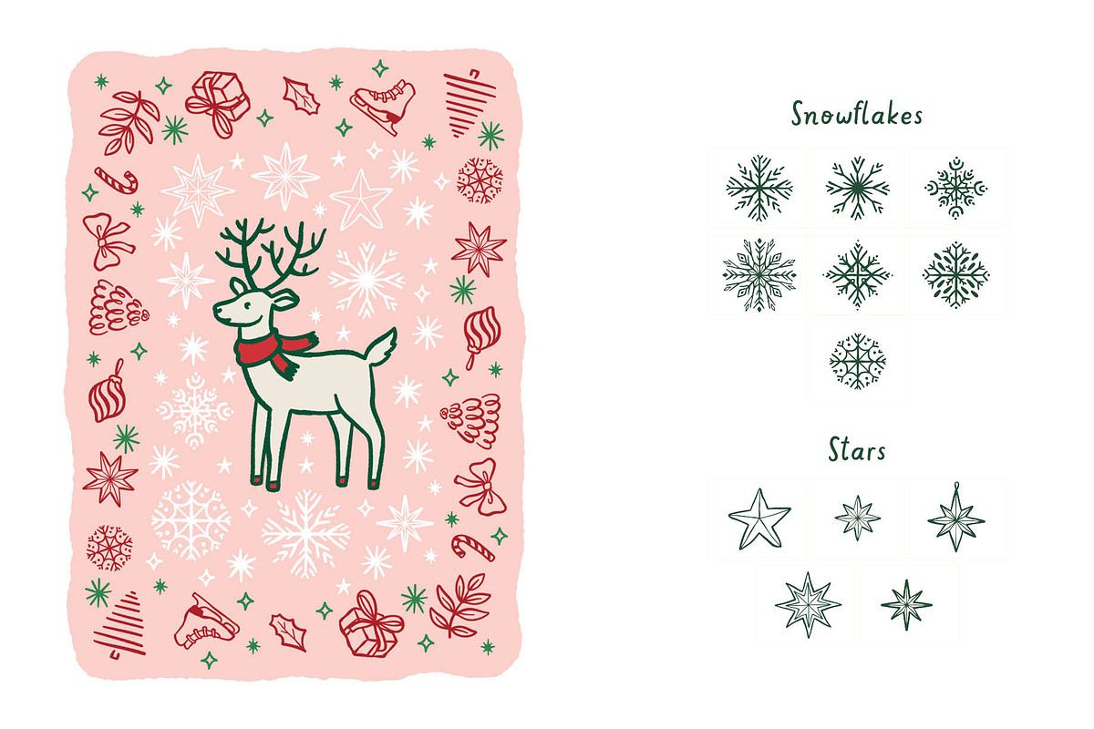 Whimscal Christmas Set for Procreate, a Brush Add-On by Pencil Twist (Photo 5 of 10)