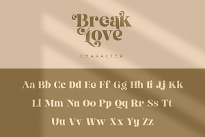 Break Love Classy Retro Font