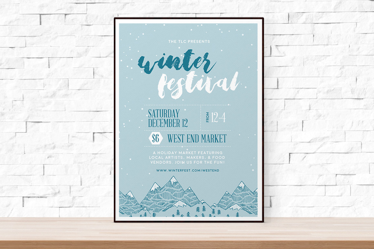 WinterFest Flyer Template, a Flyer Template by The Flyer Press (Photo 1 of 2)