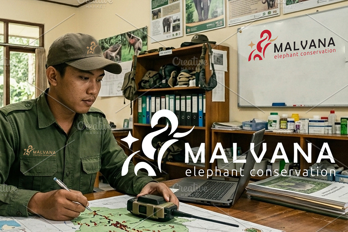 Elephant Conservation Logo, a Branding & Logo Template by Atlantis X Nurman Arbai (Photo 3 of 3)
