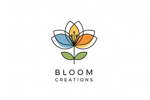 Bloom Creations Colorful, a Branding & Logo Template by Logocreative