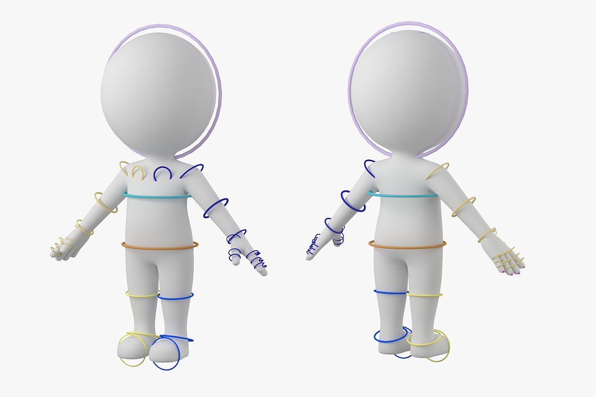 Cute Stickman In A-Pose CAT Rig, a Characters & Person 3D Model by VK Studio (Photo 1 of 19)
