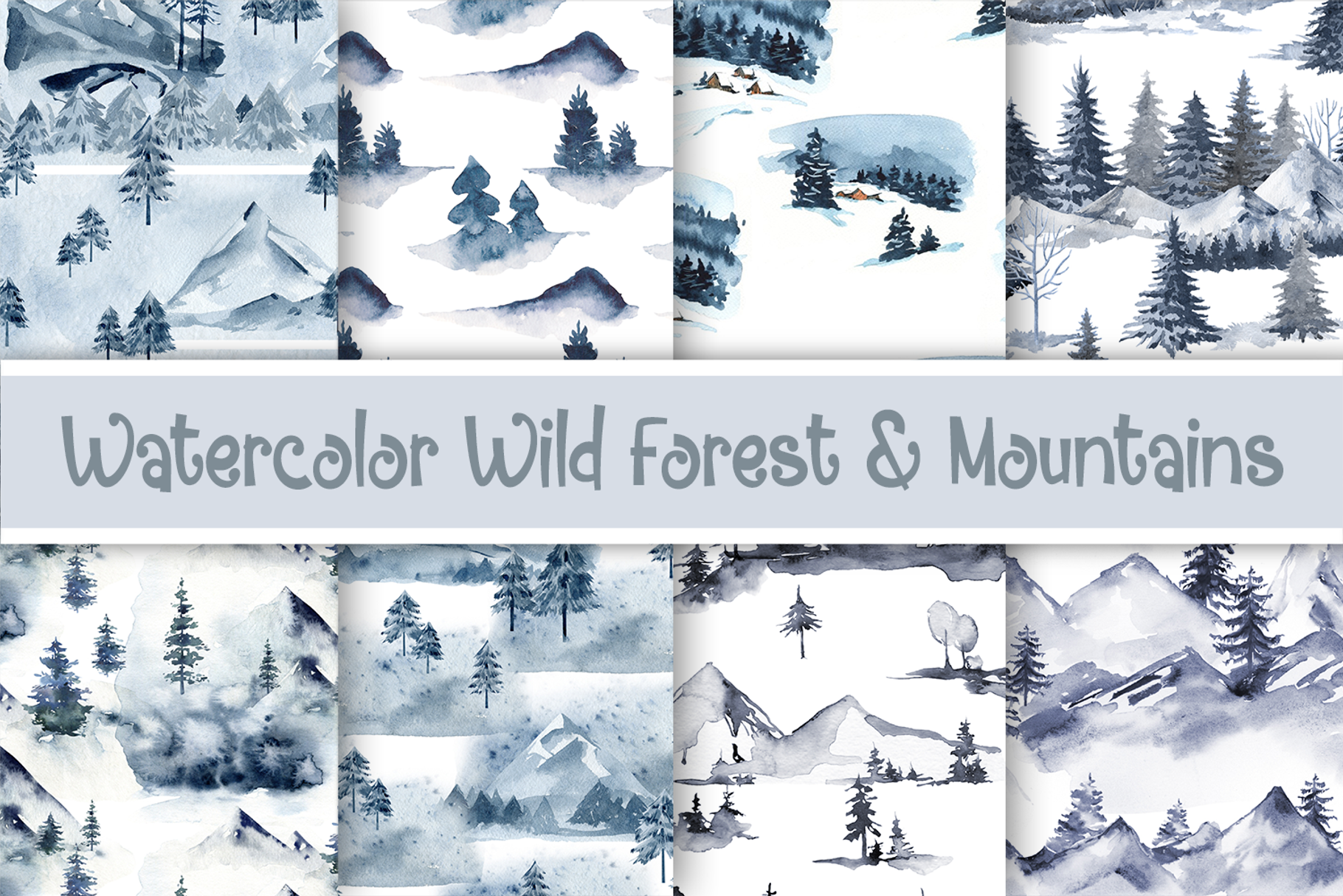 Winter digital papers, an Arts & Entertainment Photo by AdriOP