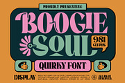 Boogie Soul Typeface, a Serif Font by alit design (Thumbnail 1 of 18)