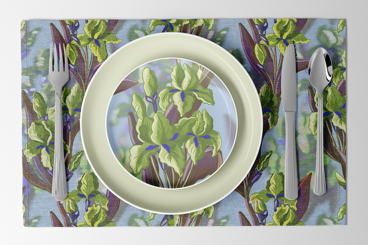 Irises, a Graphic by TextilePattern (Photo 5 of 7)