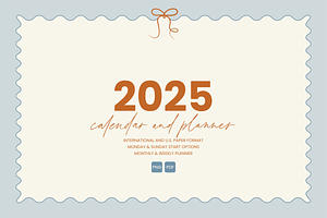 2025 Calendar And Planner