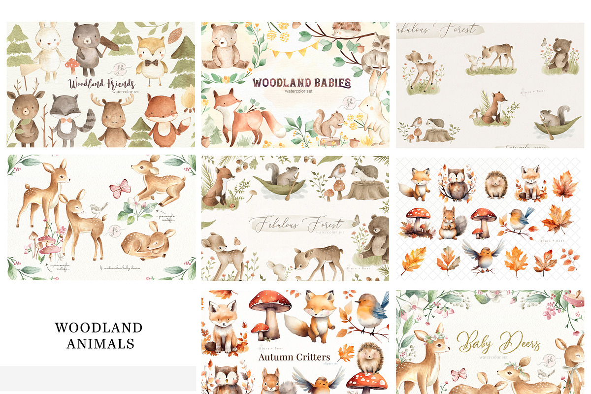 Whole Shop Bundle, an Animal Illustration by Flora+Bear (Photo 15 of 15)
