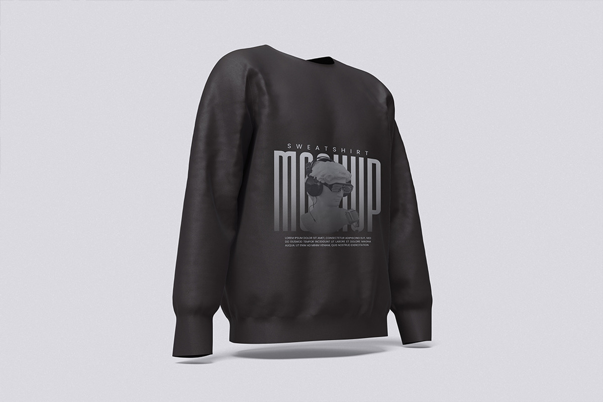 Sweatshirt Mockup, a Shirt Mockup by HanaSaka_Studio (Photo 2 of 5)