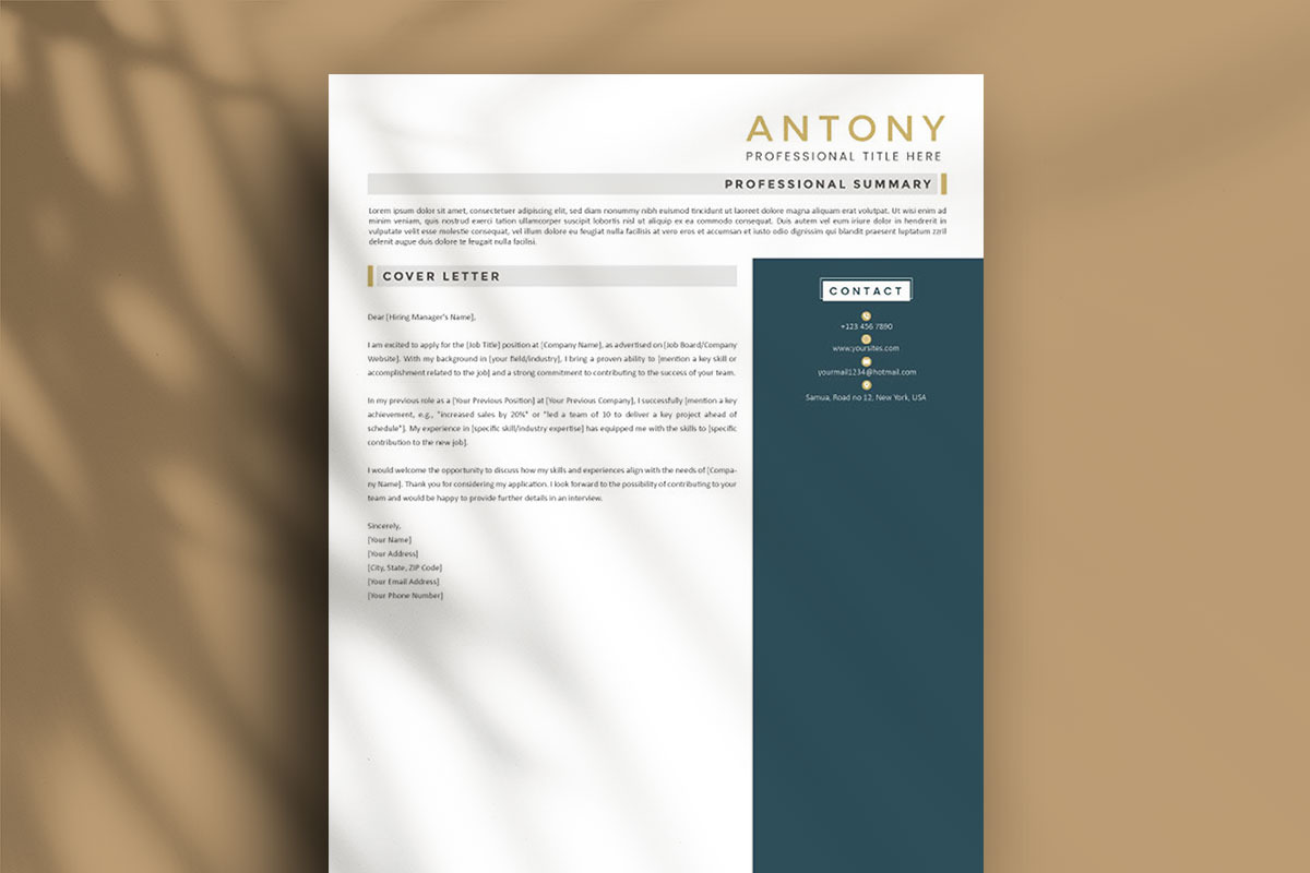 Minimal Resume Template, a Resume Template by paulresume (Photo 3 of 4)